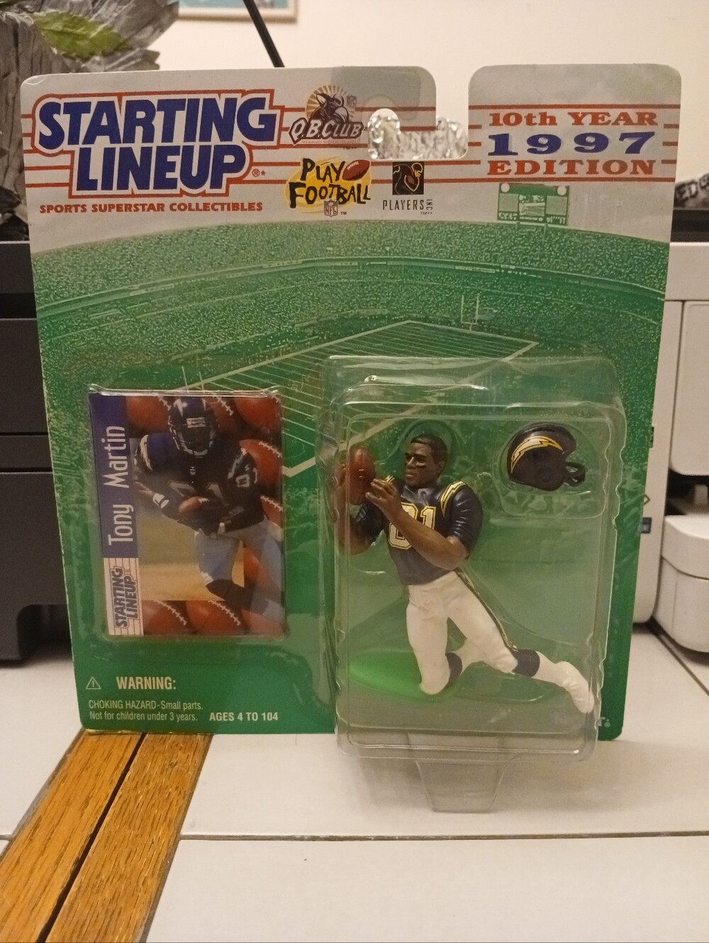 NIB Starting Lineup NFL Tony Martin Action Figure And Card